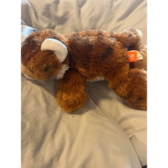 Wild Republic Lying Brown Bobcat Plush Stuffed Animal Toy - Picture 3 of 6